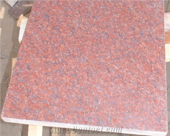 Jhansi Red Granite Slabs, Tiles