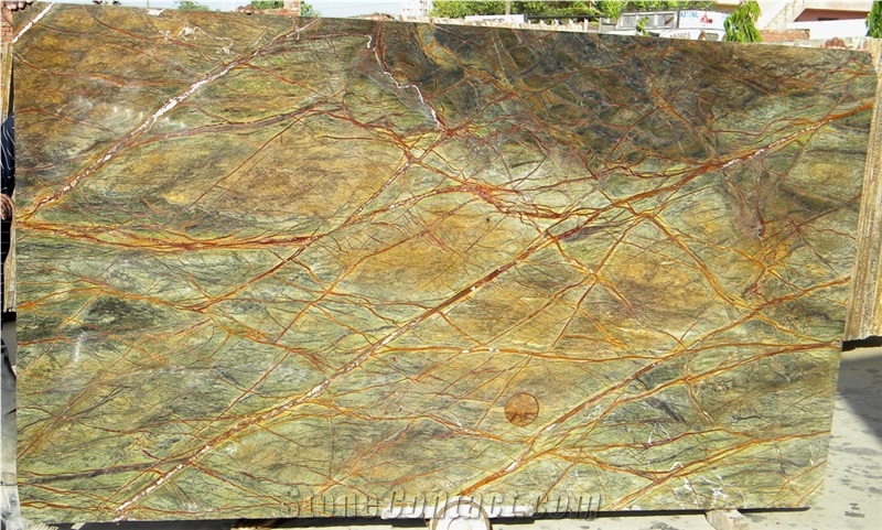 Rainforest Green Marble Slabs, Bidasar Green Marble,Tiles
