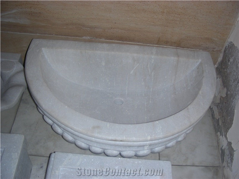 White Marble Wash Basin