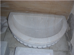 White Marble Wash Basin