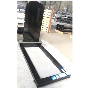 China Cheaper Black Granite Cross Tombstone And Monument