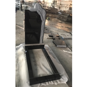 China Cheaper Black Granite Cross Tombstone And Monument