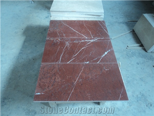 China Factory Price Red Marble Slab Tile