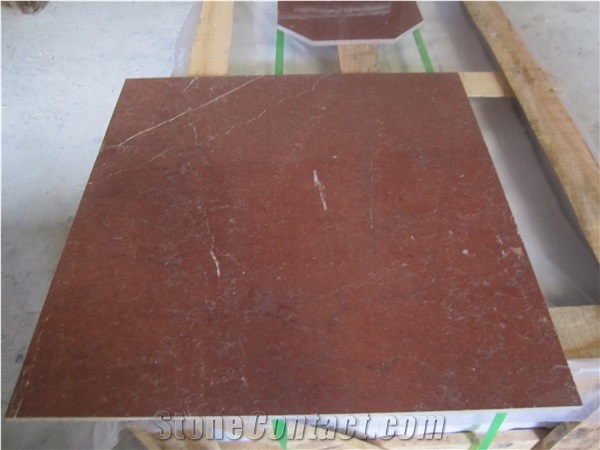 China Factory Price Red Marble Slab Tile