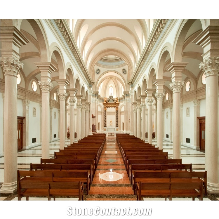 Classical Architcture Marble Carved Church Column Capital