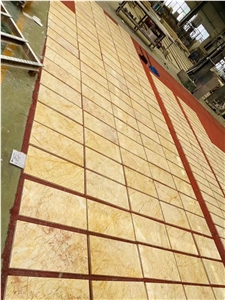 Golden Spider Cream White Marble Slabs Tiles