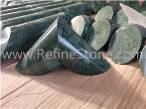 Heavy Dark Green Marble Bookends For Shelves