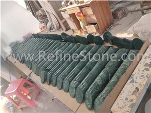 Heavy Dark Green Marble Bookends For Shelves