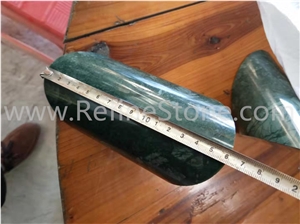 Heavy Dark Green Marble Bookends For Shelves