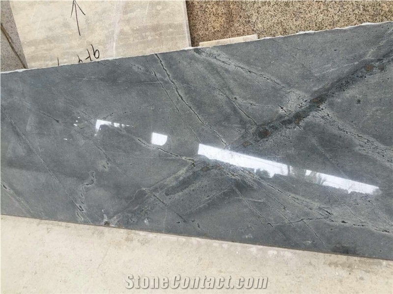 High Polished Milk Way Green Grey Marble Slabs