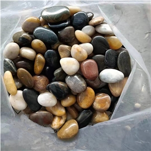 High Polished Walkway Mixed Pebble River Stone