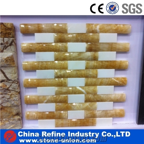 Home Decoration Pebble Stone Mosaic Tile With Word