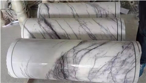 Lilac Purple Marble Tiles & Slabs With White Veins