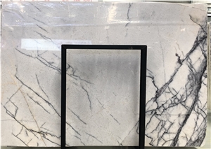 Lilac Purple Marble Tiles & Slabs With White Veins