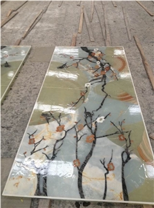Marble Foyers, Entryways Marble Waterjet Medallion