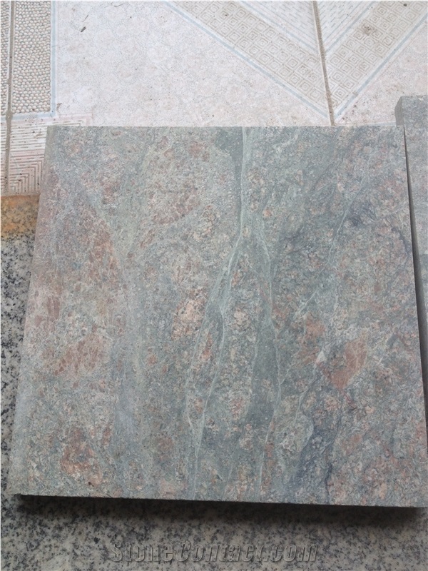 Nature Green Granite Stone Floor Tiles With Wholesale Price