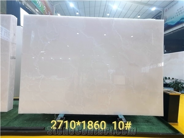 Snow White Jade Onyx For Construction Flooring And Wall