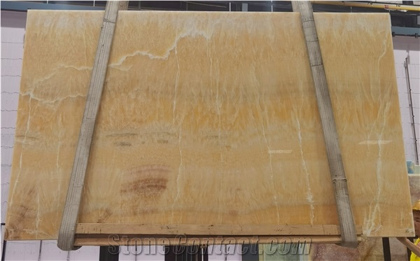 Translucent Golden Honey Wooden Sheet Onyx Slabs