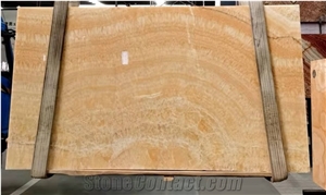 Translucent Golden Honey Wooden Sheet Onyx Slabs