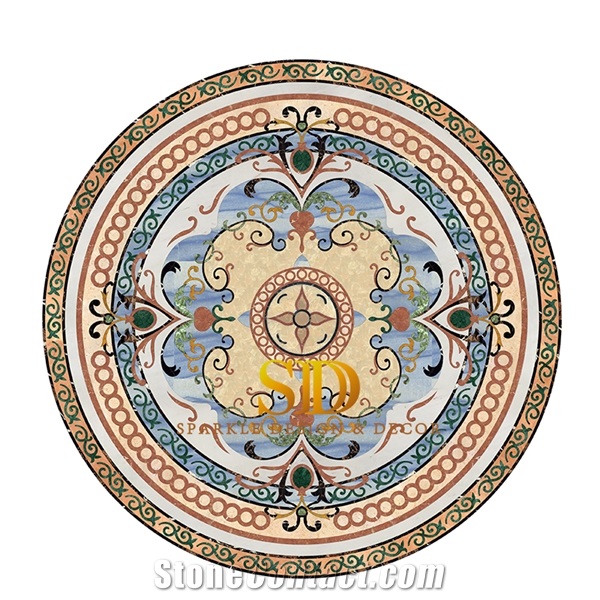Waterjet Medallion Round Pattern For Floor Tiles