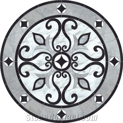 Waterjet Medallion Round Pattern For Floor Tiles