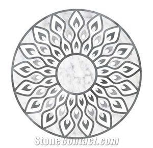 Waterjet Medallion Round Pattern For Floor Tiles