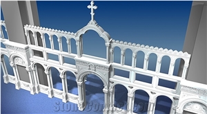 White Marble Stone Relief Carving Sculpture For Church