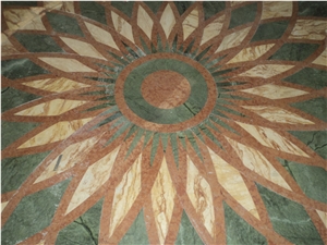 White Triangle Mosaic Dolomite White Marble Tile