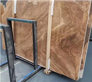 Yellow Royal Wooden Wave Shape Grain Marble