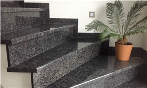 Steel Grey Granite Polished Srairs Riser Stepping