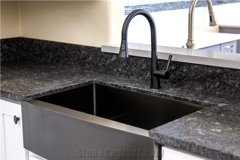 Steel Grey Granite Slab Tile