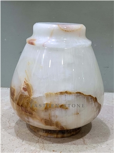 Himalayan White Marble Funeral Urn