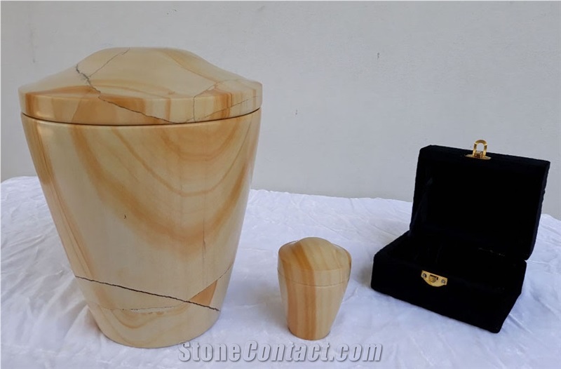 Himalayan White Marble Funeral Urn