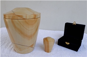 Himalayan White Marble Funeral Urn