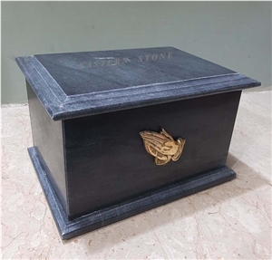Jet Black Marble CREMATION URNS