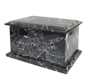 Jet Black Marble CREMATION URNS