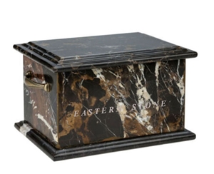 Jet Black Marble CREMATION URNS