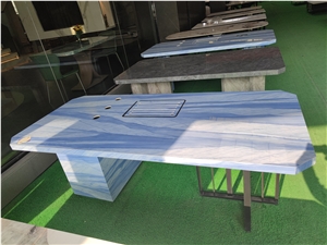 Azul Macaubas Dining Tables Made Of Sintered Stone Panels