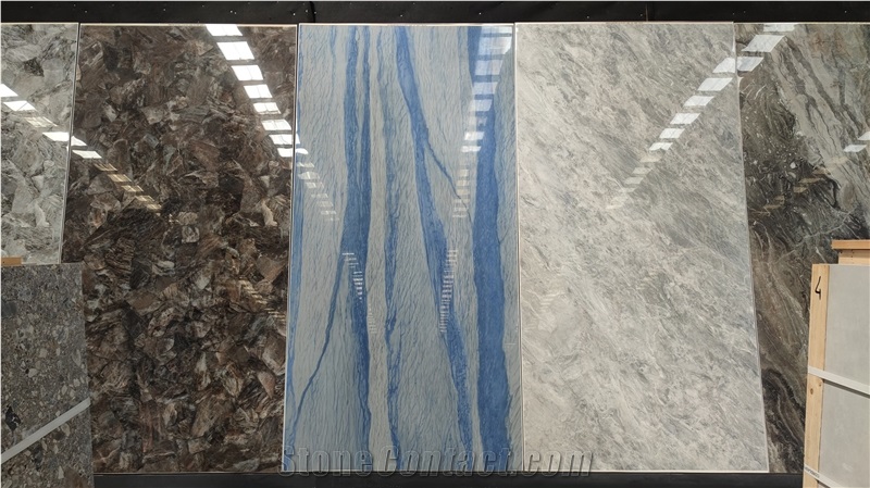 Azul Macaubas Dining Tables Made Of Sintered Stone Panels