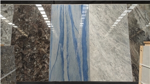 Azul Macaubas Dining Tables Made Of Sintered Stone Panels