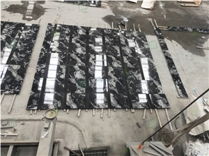 Black And White Royal Ballet Granite Prefabricated Tiles