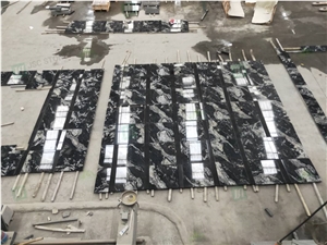 Black And White Royal Ballet Granite Prefabricated Tiles