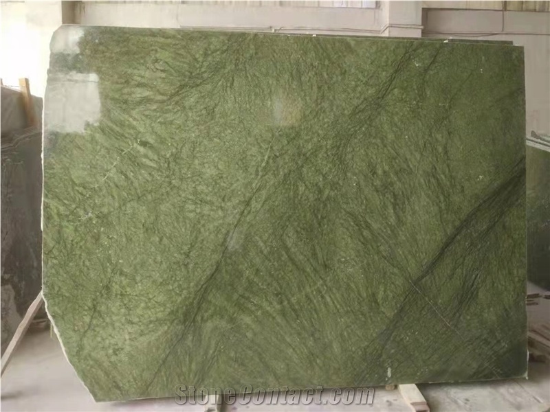 Chinese Dark Green Marble Verd Ming Big Slabs In Stock