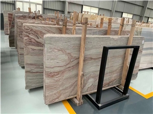 Italian Rojo Monica Marble Slabs For Floor And Wall Tiles
