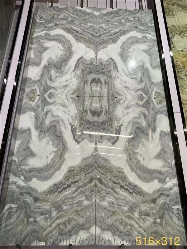 Italy Marble Bianco Faniello Arabescato Marble Slab Tile