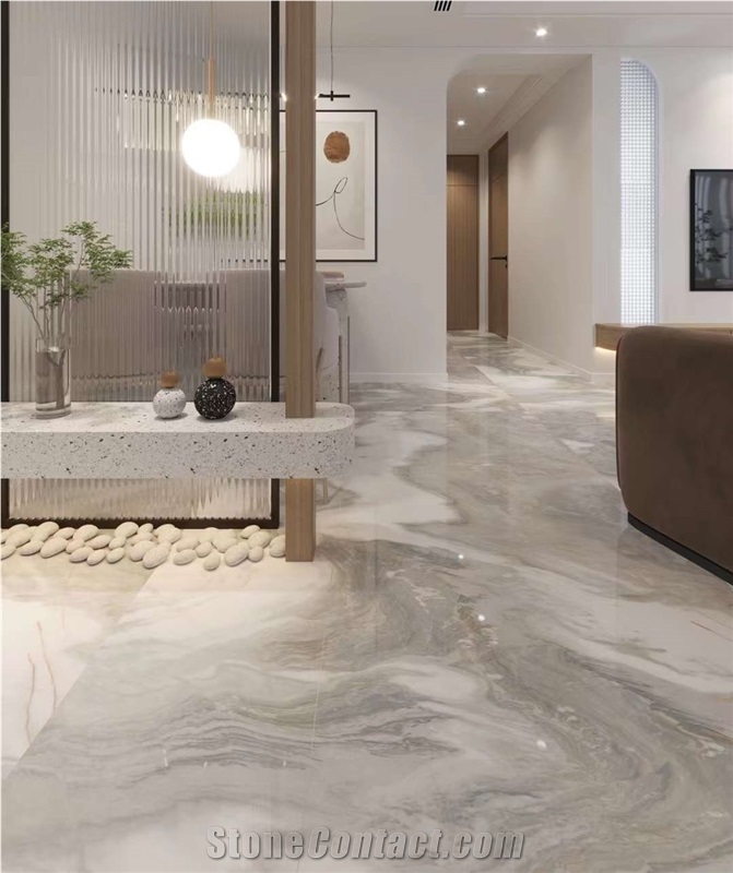 Italy Marble Bianco Faniello Arabescato Marble Slab Tile