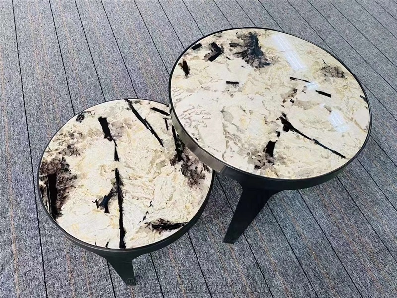 Natural Quartize Round Square Irregular Shape Dinner Table