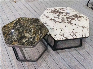 Natural Quartize Round Square Irregular Shape Dinner Table