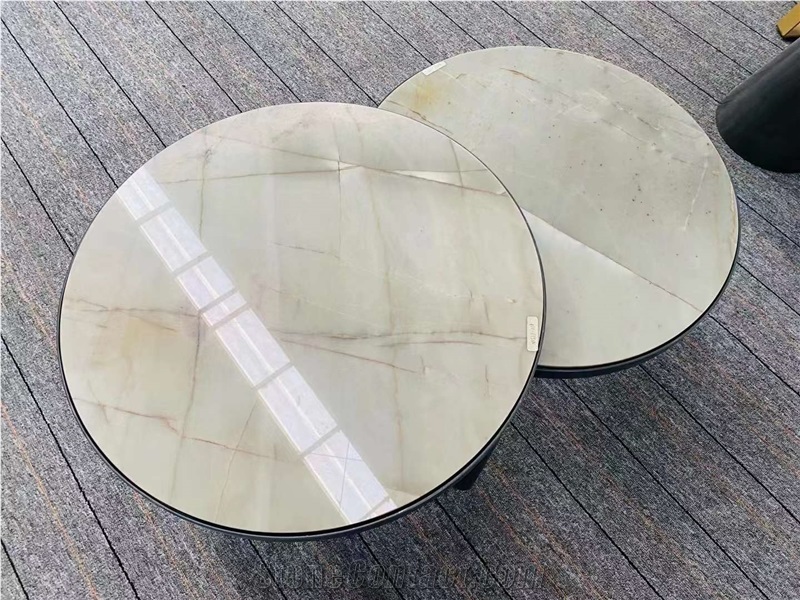 Natural Quartize Round Square Irregular Shape Dinner Table