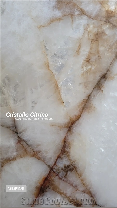 Citrino Crystal Quartzite Slabs